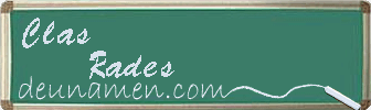 Clas Rades Visitenkarte